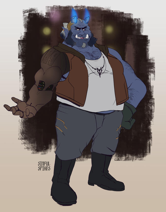 Cyberpunk Oni Seller